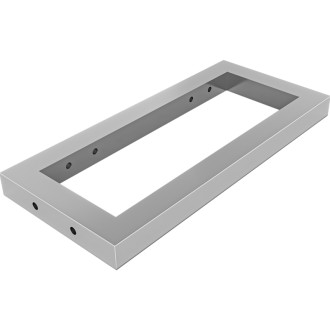 CERANO - Doska pod umývadlo Navira Pro + 2 konzoly pod dosku - betónovo šedá - 101x46,5x3,6 cm