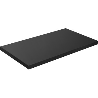 CERANO - Doska pod umývadlo Navira Pro + 2 skryté konzoly - čierna matná - 80x46x3, 6 cm