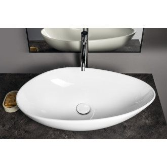 OVALI keramické umývadlo 61x34cm, biela
