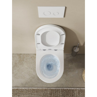 GLANZ závesná WC misa, Vortex Rimless, 36x52, 5cm, biela