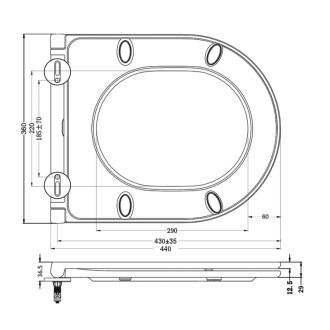 GLANZ WC sedátko, SLIM, Soft Close, Easy Take, biela