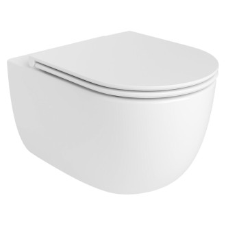 GLANZ WC sedátko, SLIM, Soft Close, Easy Take, biela