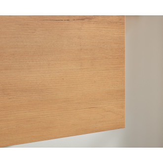 CERANO - Kúpeľňová skrinka pod umývadlo s úchytkou Velora + keramické umývadlo Todo - dub medový, zlatá úchytka - 119x49,8x45,2 cm