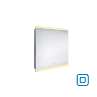 Nimco Séria 12000 ZP 12003V LED zrkadlo 800x700 s dotykovým senzorom rám hliníkový