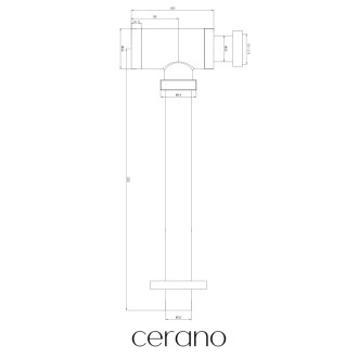 CERANO - Sifón umývadlový - 5/4" - mosadz - DN32 mm - neuzatvárateľný výpust - chróm