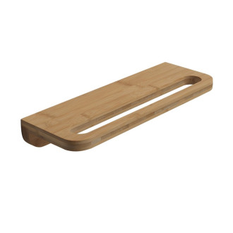 HIMALAYA polička s držiakom uterákov 400x145mm, bambus HY19