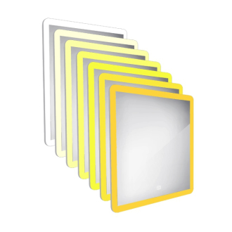 Nimco Séria 8000 ZP 8002V LED zrkadlo 600x700 s dotykovým senzorom rám hliníkový
