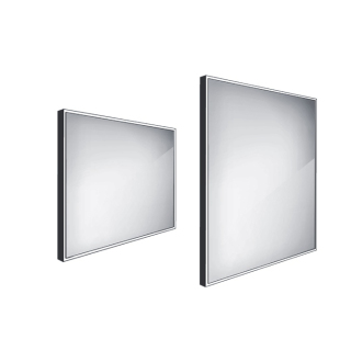 Nimco Séria 13000 ZPC 13003-90 čierne LED zrkadlo 800x700 čierna matná