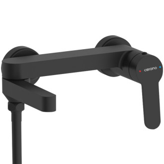 CERANO - Vaňová nástenná batéria Velea - čierna matná