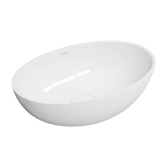 Omnires SHELL umývadlo M+, 50 x 32 cm, lesklá biela SHELL500UNBP