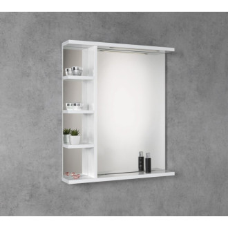 KORIN STRIP zrkadlo s LED osvetlením a policami 50x70x12cm KO355S