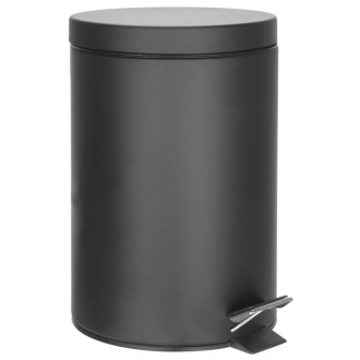 SIMPLE LINE odpadkový kôš okrúhly 3l, čierna mat 26103