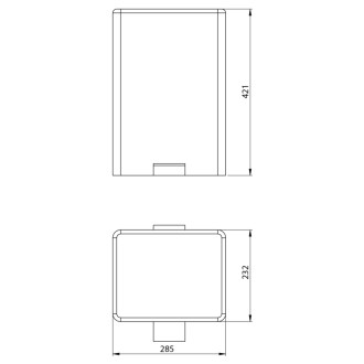 Odpadkový kôš 12l, Soft Close, nerez mat DR102
