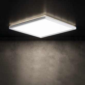 AZPO stropné LED svietidlo, 225x225mm, 12,3W, IP54, biela 61104