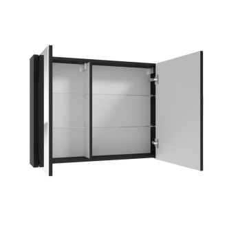 DELANO zrkadlová skr. 80x60x15 čierna DELANOG80C