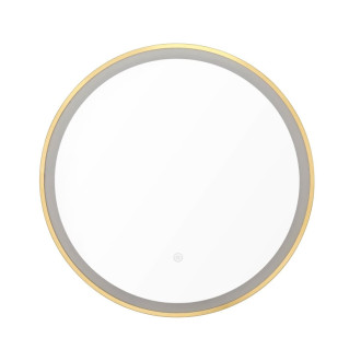 SAT zrkadlo pr.60 cm LED IP44 zlaté SATZLED60ZL