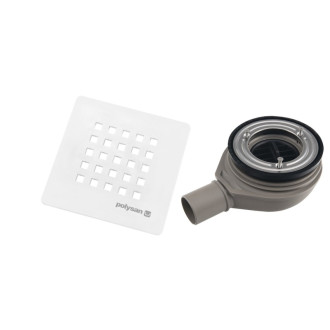 TRENECA vaničkový sifón, priemer 90mm, DN40, krytka biela mat 84999.10 53723
