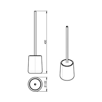 MARIKA WC kefa na postavenie, tortora MK3352 57828