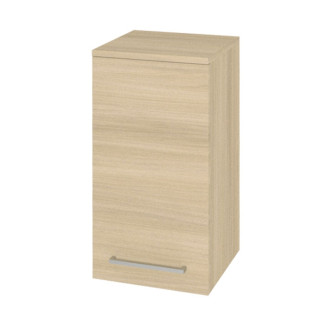 Bino kúpeľňová skrinka závesná, horná, ľavá, dub Sand Barbera, 325x630x330 mm CN635