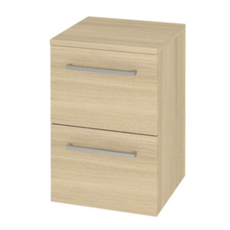 Bino, skrinka, závesná 325x495x330 mm, spodná, dub Sand Barbera, 2 zásuvky CN634