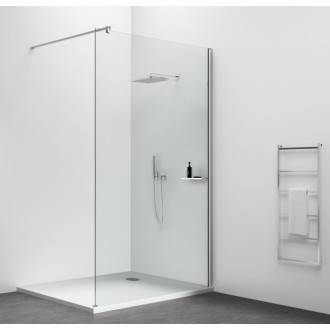 ESCA SHELF stenový profil s drážkou 2100mm, chróm 56220