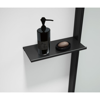 ESCA SHELF polička do profilu 230x120mm, čierna mat 56223