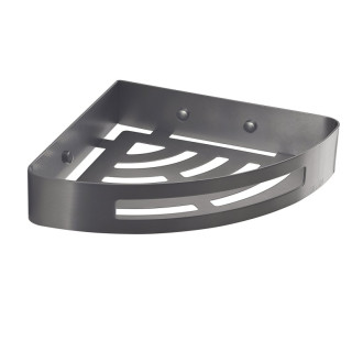 SMART rohová polica do sprchy, 210x45x210mm, gun metal 247981 58186