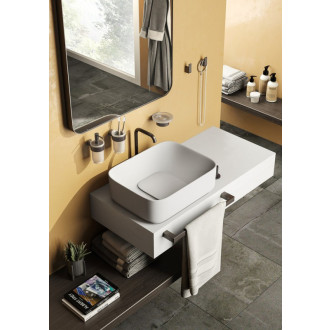 PIRENEI držiak uterákov 450x66mm, gun metal PI214581 58192