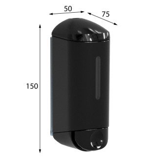 SHOWER SMALL dávkovač tekutého mydla 170ml, čierna A94503 58281