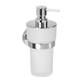 LARISSA dávkovač mydla 250ml, mliečne sklo, chróm WS019 56797