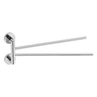 LARISSA dvojitý držiak uterákov otočný 350mm, chróm WS021 56798