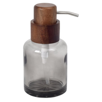 FIGO dávkovač mydla na postavenie 300ml, dymové sklo/drevo 8387 58688