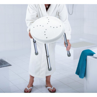 HANDICAP kúpeľňová stolička, priemer 45cm, biela A170101 58957