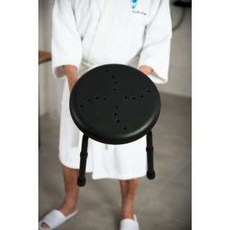 HANDICAP kúpeľňová stolička, priemer 45cm, čierna A170110 58958