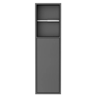 INSERTA držiak toaletného papiera do obkladu, 600x170mm, nerez, gun metal 1301-60B 56532