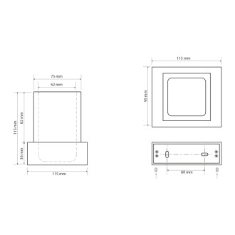 X-STEEL pohár na postavenie, biela XS105W 59332