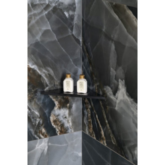 ABELINE rohová polica rockstone 250x250mm, black attica AE250-0598 58996