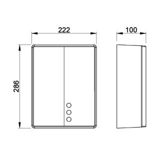 BIGFLOW EVO bezdotykový elektrický sušič 220-240V, 2050W, 222x286x100, ABS/biela 59810