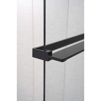 Polica na walk-in zástenu, 142cm, čierna mat EG1425 59098