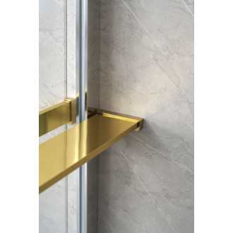 Polica na walk-in zástenu, 142cm, zlato mat EG1446 59099