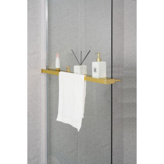 Polica na walk-in zástenu, 142cm, zlato mat EG1446 59099