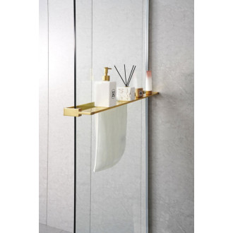 Polica na walk-in zástenu, 142cm, zlato mat EG1446 59099