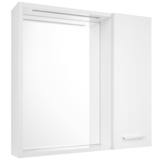 ZOJA/KERAMIA FRESH STRIP galerka s LED osvetlením, 60x60x14cm, pravá, biela 45022S 60017