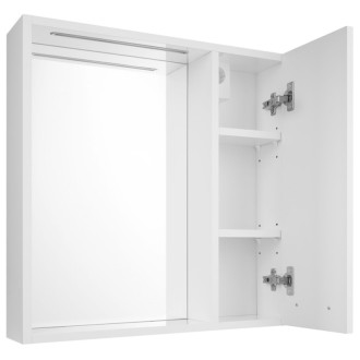 ZOJA/KERAMIA FRESH STRIP galerka s LED osvetlením, 60x60x14cm, pravá, biela 45022S 60017