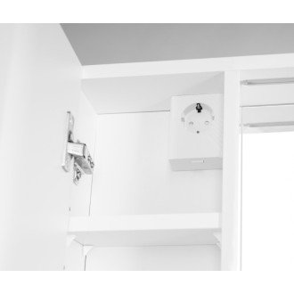 ZOJA/KERAMIA FRESH STRIP galerka s LED osvetlením, 60x60x14cm, ľavá, biela 45021S 60018