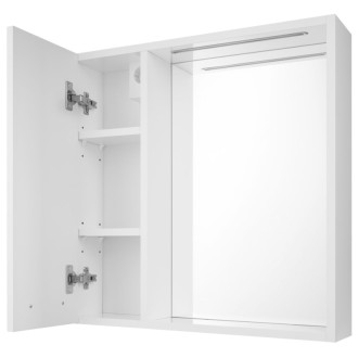 ZOJA/KERAMIA FRESH STRIP galerka s LED osvetlením, 60x60x14cm, ľavá, biela 45021S 60018