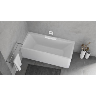 CASCATA L MONOLITH obdĺžniková vaňa 180x80x60cm, kaskáda biela 60684