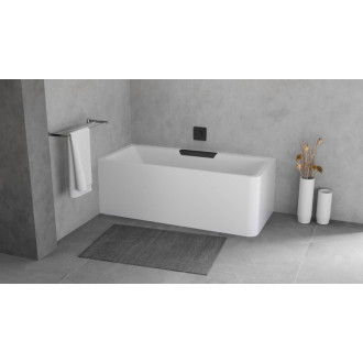 CASCATA L MONOLITH obdĺžniková vaňa 180x80x60cm, kaskáda čierna 60685