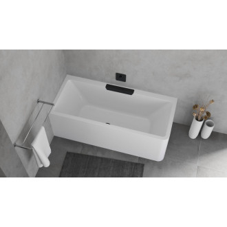 CASCATA L MONOLITH obdĺžniková vaňa 180x80x60cm, kaskáda čierna 60685
