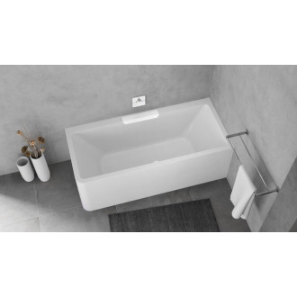 CASCATA R MONOLITH obdĺžniková vaňa 180x80x60cm, kaskáda biela 60687